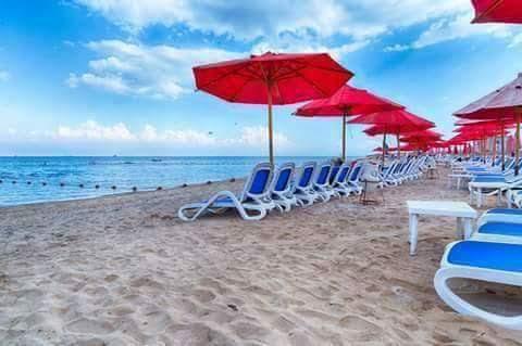 Chalet Porto South Beach - Beach Front Sea View 艾因苏赫纳 外观 照片